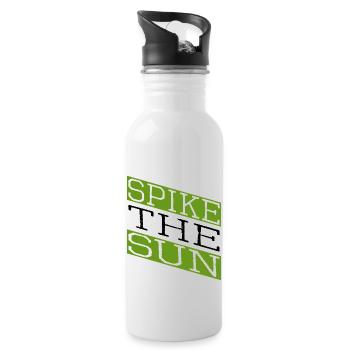 geek beach volleyball skills - Trinkflasche mit integriertem Trinkhalm - Weiß - Rechts