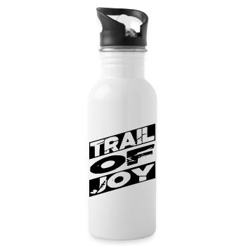 mountain biking tips cycling community - Trinkflasche mit integriertem Trinkhalm - Weiß - Rechts