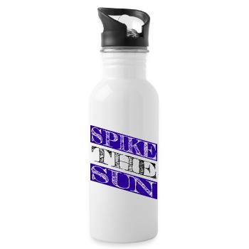 sayings beach volleyball matches - Trinkflasche mit integriertem Trinkhalm - Weiß - Rechts