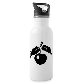 cherry - Water bottle with straw - white - Right