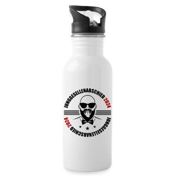 Bachelor party 2024 - Water bottle with straw - white - Right
