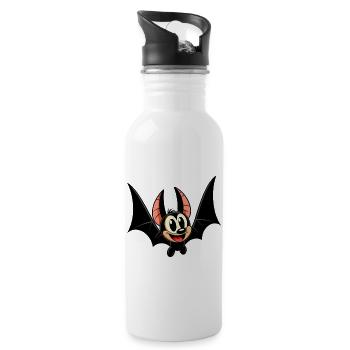 Bat - Water bottle with straw - white - Right