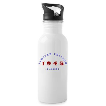 1945, Limited Edition - Water bottle with straw - white - Right