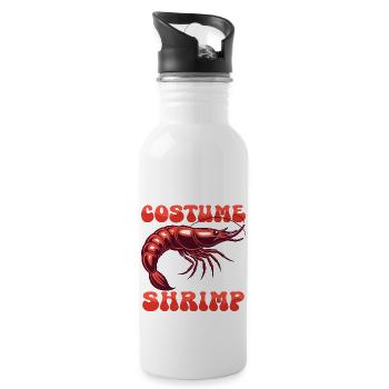 This Is My Human Costume Shrimp Lover Seafood - Water bottle with straw - white - Right