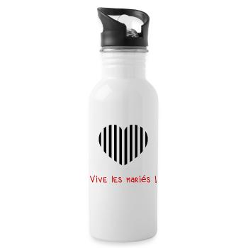WEDDING. BRIDE-TO-BE. Bachelorette party. TEAM. TEAM MARIEE - Water bottle with straw - white - Right