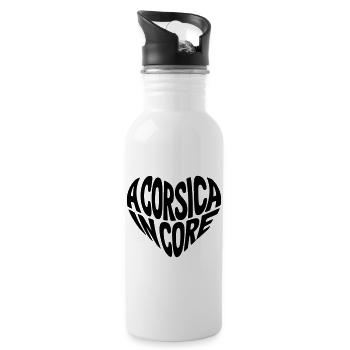 A Corsica In Core - Gourde avec paille intégrée - blanc - Droite