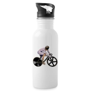 Cycling - Water bottle with straw - white - Right
