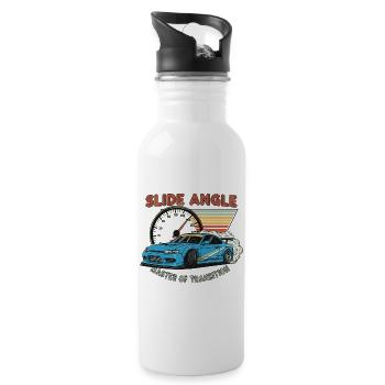 Slide Angle: Master of Transition - Trinkflasche mit integriertem Trinkhalm - Weiß - Rechts