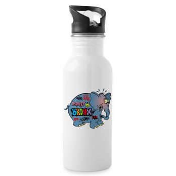 Verschlagwortet mit Elefant - Trinkflasche mit integriertem Trinkhalm - Weiß - Rechts