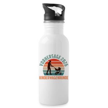 Father-to-be PREDICTION 2026 STROLLER - Water bottle with straw - white - Right
