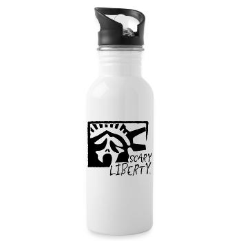 Scary Liberty - Water bottle with straw - white - Right