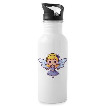 Fairy Sweet Baby Fairy Tale - Water bottle with straw - white - Right