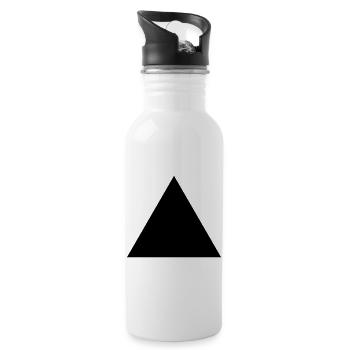 Triangle - Water bottle with straw - white - Right