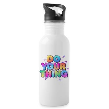 Do Your Thing Color Explosion - Water bottle with straw - white - Right