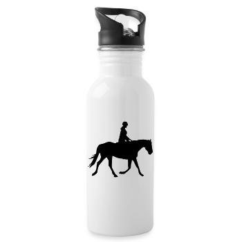 Rider - Water bottle with straw - white - Right