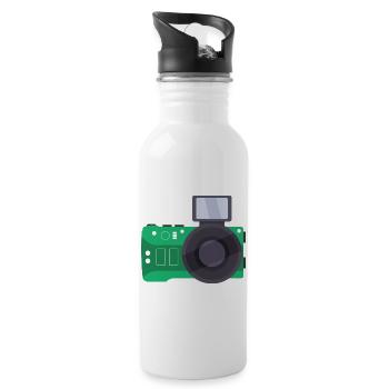 Zimmer - Trinkflasche mit integriertem Trinkhalm - Weiß - Rechts