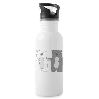 Bears - Water bottle with straw - white - Right
