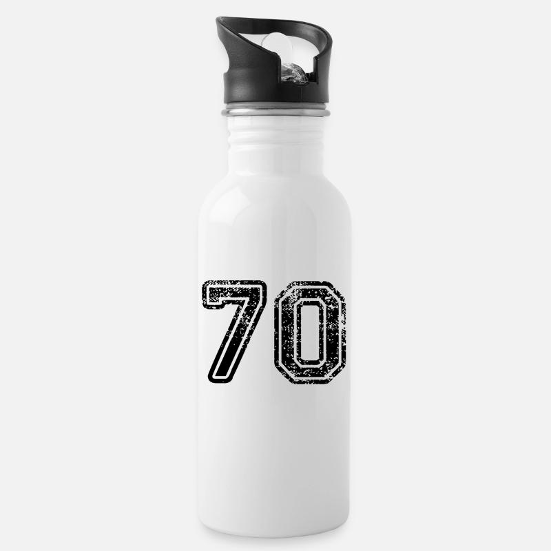 70 - Gourde avec paille intégrée - blanc