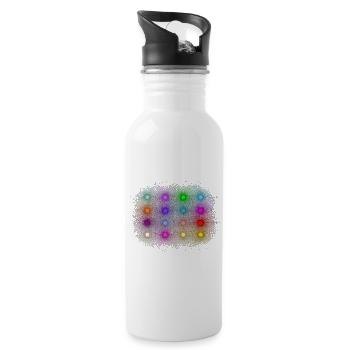 Disco / Party Licht - Trinkflasche mit integriertem Trinkhalm - Weiß - Rechts