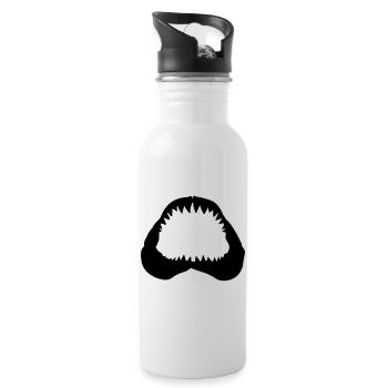 Shark Jawbone - Water bottle with straw - white - Right