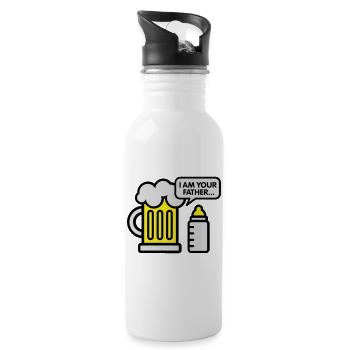 I am your father - Gourde avec paille intégrée - blanc - Droite