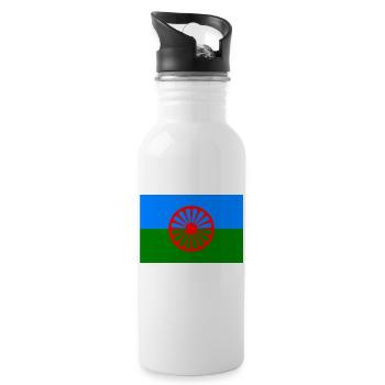 Gipsyflag - Water bottle with straw - white - Right