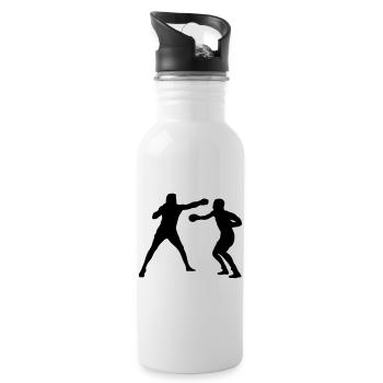 Entraînement de combat de boxe - Gourde avec paille intégrée - blanc - Droite