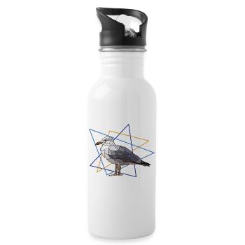 gull - Water bottle with straw - white - Right