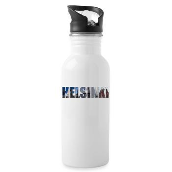 HELSINKI - Trinkflasche mit integriertem Trinkhalm - Weiß - Rechts