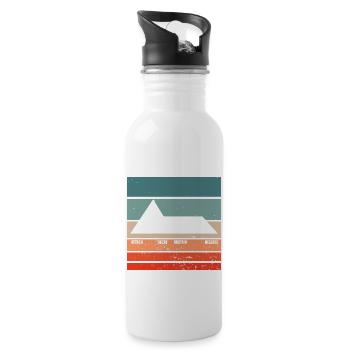 ADSR Modular Techno Festival Nerd Synthesizer - Water bottle with straw - white - Right