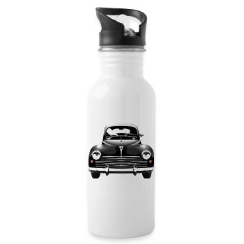 203 - Trinkflasche mit integriertem Trinkhalm - Weiß - Rechts