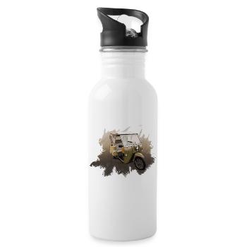Krause Duo - Trinkflasche mit integriertem Trinkhalm - Weiß - Rechts