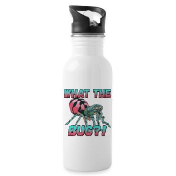 What The Bug for a Pest Control Technician - Water bottle with straw - white - Right