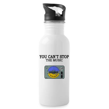 support ukraine slava ukraini ukrainian zelenskyi - Water bottle with straw - white - Right