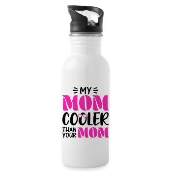 Mother Gift Idea for Mother's Day Best Mother - Water bottle with straw - white - Right