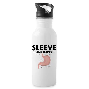 Gastric Bypass and Gastric Bypass Operation Design - Water bottle with straw - white - Right
