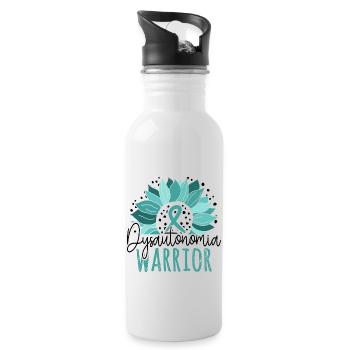 Sunflower Dysautonomia Warrior - Water bottle with straw - white - Right