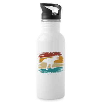 T-Rex - Gourde avec paille intégrée - blanc - Droite