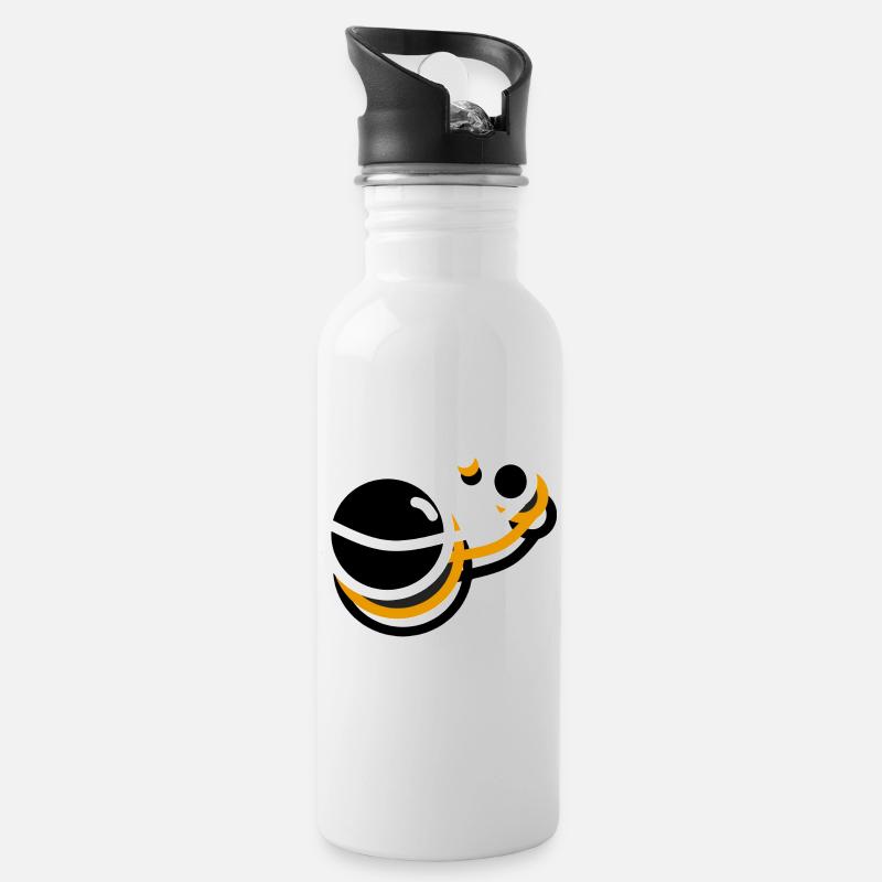Universum - Trinkflasche mit integriertem Trinkhalm - Weiß