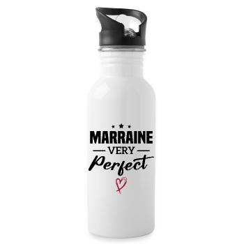 Marraine very perfect - Gourde avec paille intégrée - blanc - Droite