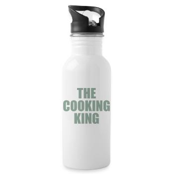 the cooking king - Trinkflasche mit integriertem Trinkhalm - Weiß - Rechts