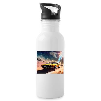 Mad and Furious #2 - Water bottle with straw - white - Right