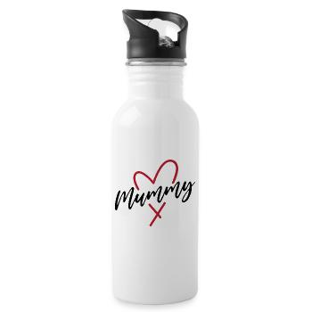 Mummy - Water bottle with straw - white - Right