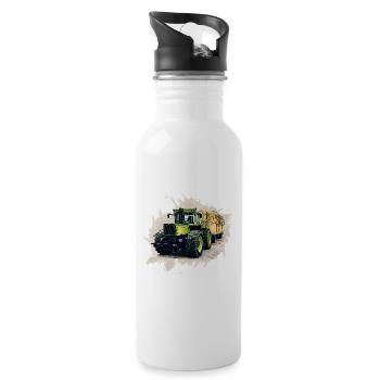 MB trac 1300 TRAC mit Anhänger - Trinkflasche mit integriertem Trinkhalm - Weiß - Rechts