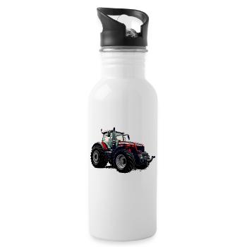 Tracteur M F 8740 S - Gourde avec paille intégrée - blanc - Droite