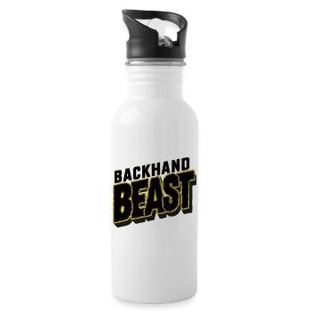 Chemise de tennis revers Rückhand Beast - Gourde avec paille intégrée - blanc - Droite