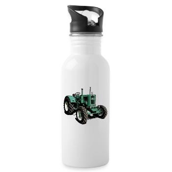 Agricultural Diesel Tractor man 4S1 - Water bottle with straw - white - Right