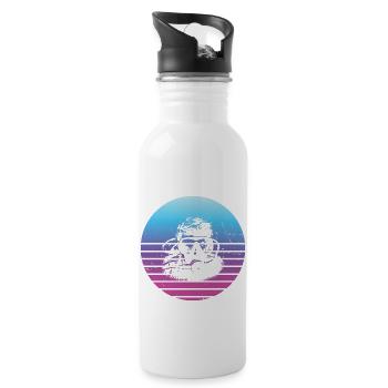 Plongée Femme Plongée Libre Plongée Plongée Plongeuse Scuba Diver - Gourde avec paille intégrée - blanc - Droite