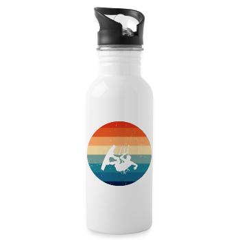 Kitesurfing Kitesurfing Kite Men Kite - Water bottle with straw - white - Right