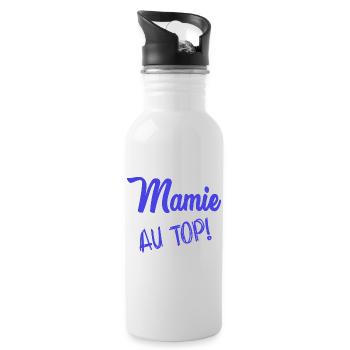 OMA. OMA. MUTTERTAG - Trinkflasche mit integriertem Trinkhalm - Weiß - Rechts